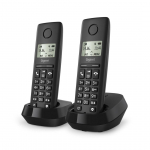 Gigaset PURE 100 duo Analog/DECT telephone Caller ID Black