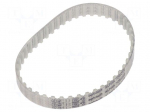 Timing belt | T5 | W: 10mm | H: 2.2mm | Lw: 275mm | Tooth height: 1.2mm