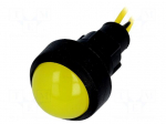 Indicator: LED | prominent | 230VAC | Cutout: &Oslash;13mm | IP20 | 300mm leads