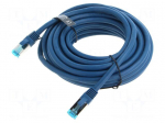 Patch cord | S/FTP | Cat: 5e | RJ45 plug,both sides | wire | OFC | 8m | PVC