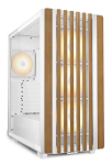 Sharkoon REBEL C70G RGB Full Tower White, Wood