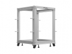 Rack cabinet 19" 15U 600x600-1100 grey