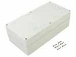 Enclosure: multipurpose | X: 120mm | Y: 240mm | Z: 75mm | ZP | light grey