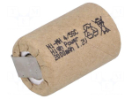 Re-battery: Ni-MH | 4/5SC | 1.2V | 2000mAh | soldering lugs | &Oslash;22x34mm