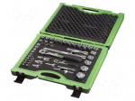 Socket-set | 6-angles,socket spanner | Chrom-vanadium steel