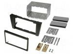Radio mounting frame | Mercedes | 2 DIN | black