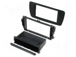 Radio mounting frame | Seat | 2 DIN | black azabache (AL6)