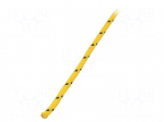 Rope | polypropylene | &Oslash;rope: 4mm | L: 100m | with a core | yellow