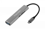 USB Type-C 3.1 adapter (HUB) HDMI/USB 3.0/SD/microSD/USB-C portidega