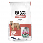 JOHN DOG Good Form Medium and large breeds Pork with beef - dry dog food - 3kg