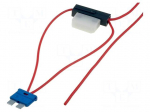 Splitter | automotive ATO | 8A | fuse | 0.75mm2 | Colour: red
