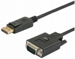 Cable SAVIO DisplayPort - VGA 1.8m