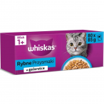 WHISKAS Fish Delicacies in Jelly &ndash; wet cat food &ndash; 80x85g