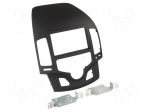 Radio frame | Hyundai | 2 DIN | black/rubber-touch