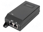 PoE power supply unit | IEC C14,RJ45 socket x2 | active | 100m