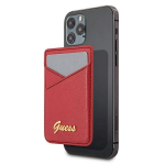 Guess Wallet Card Slot GUWMSSASLREMagSafe Saffiano red