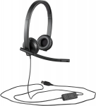 Logitech H570e Stereo Headset black