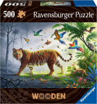 Ravensburger Wooden Puzzle Tiger in the Jungle (505 pieces)