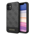GUHCN61G4GLGR Guess 4G Stripe vāciņ&scaron; iPhone 11 pelēks