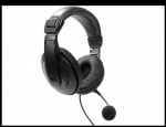 Fiesta FIS7510 tērzē&scaron;anas stereo austiņas ar mikrofonu, melnas