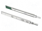 Ball guide | zinc plated steel | L: 350mm | 25kg | push to open