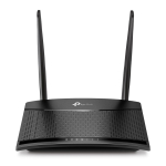 TP-LINK TL-MR100P | 300 Mbps Wireless N 4G LTE Router | 802.11n | Ethernet LAN (RJ-45) ports 2 | 10/100 Mbit/s | Mesh Support No | 4G | MU-MiMO No | Antenna type Detachable External