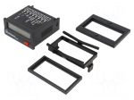 Counter: electronical | LCD | working time | Body dim: 48x24x48mm
