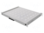 Shelf | 1U | Dimensions: 482.6x44.45x350mm | steel | grey | screw | 35kg