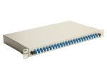 Equip 24-Port Fiber Optic Splice Box, LC Duplex, OS2, 1U, Equipped, Grey