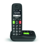 Gigaset E290A suurte klahvidega telefon koos k&otilde;neposti must