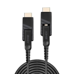 Kaabel Lindy Fibre Optic Hybrid microHDMI 50m Black