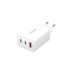Intenso toiteadapter 1x USB-A/2x USB-C 65W GaN White