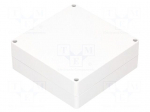 Enclosure: multipurpose | X: 160mm | Y: 160mm | Z: 60mm | polycarbonate
