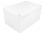 Enclosure: multipurpose | X: 120mm | Y: 180mm | Z: 90mm | 1554 | ABS | grey