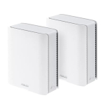 Wireless Router|ASUS|ZenWiFi BT10 (2pk)|Product type Mesh system|Qtty 2 pc(s)|Wi-Fi band Tri-band (2.4 GHz / 5 GHz / 6 GHz)|Wi-Fi 7 (802.11be)|Ethernet WAN Yes|3xEthernet LAN (RJ-45) ports|WLAN speed 11529 Mbit/s|Internal memory 2000 MB|Flash memory  ...