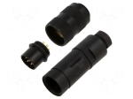 Connector: M16 | plug | male | PIN: 7 | 5A | 125V | 723 | soldering | straight
