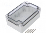 Enclosure: multipurpose | X: 70mm | Y: 105mm | Z: 40mm | polycarbonate