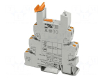 Socket | Ucoil: 230VAC,230VDC | for DIN rail mounting | -40&divide;55&deg;C