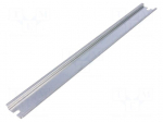 DIN rail | steel | W: 35mm | L: 343mm | P163609 | Plating: zinc