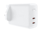 Adapter Acefast  Acefast A32 PD 50W Gan (USB-C+USB-C) Dual Port Charger (Uk) White