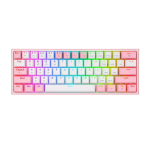 REDRAGON K616 Fizz Pro white/pink keyboard USB + RF Wireless + Bluetooth Pink, White