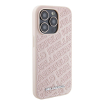 Back panel cover Karl Lagerfeld Apple iPhone 15 Pro Max Quilted K Pattern Case Pink