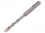 Drill bit | for concrete | &Oslash;: 6.5mm | L: 110mm | metal