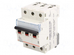 Circuit breaker | 400VAC | Inom: 63A | Poles: 3 | DIN | Charact: B | 6kA