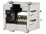Socket | RJ45 | PIN: 8 | Cat: 6a | shielded | Layout: 8p8c | THT | on PCBs
