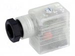 Connector: valve connector | plug | form B | 11mm | female | PIN: 3 | 24V