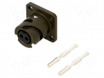 Connector: circular | VG95234 | socket | female | PIN: 2 | with contacts