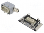 Connector: HDC | male + female | plug + socket | HE | PIN: 10 | 10+PE