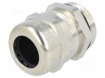 Cable gland | PG16 | IP68 | Mat: brass | Body plating: nickel