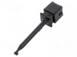 Clip-on probe | hook type | 10A | 1kVDC | black | 63mm